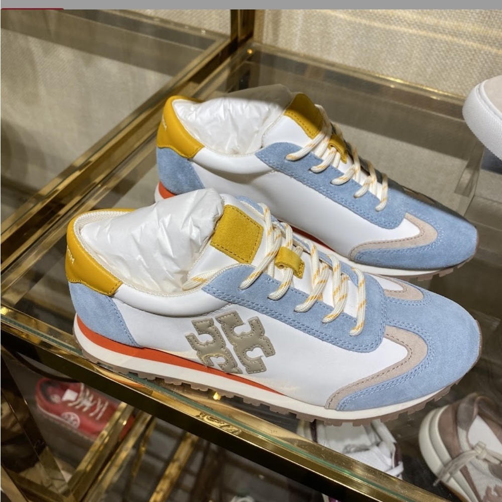 Tory Burch Vintage Nylon Training Sneaker Shoes - Picture 4 of 9